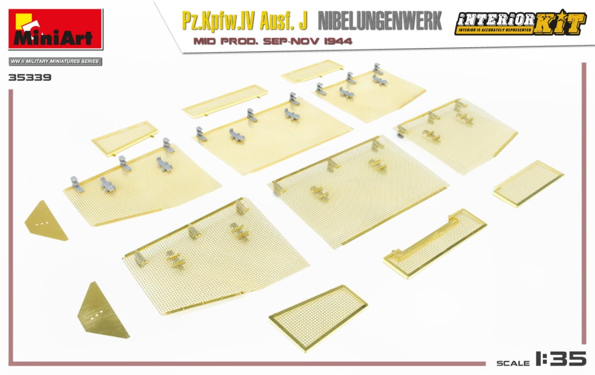 Zdjęcie dodatkowe produktu Pz.kpfw.iv Ausf. J Nibelungenwerk. Mid Prod. Sep-nov 1944 Interior Kit 1:35 MiniArt 35339