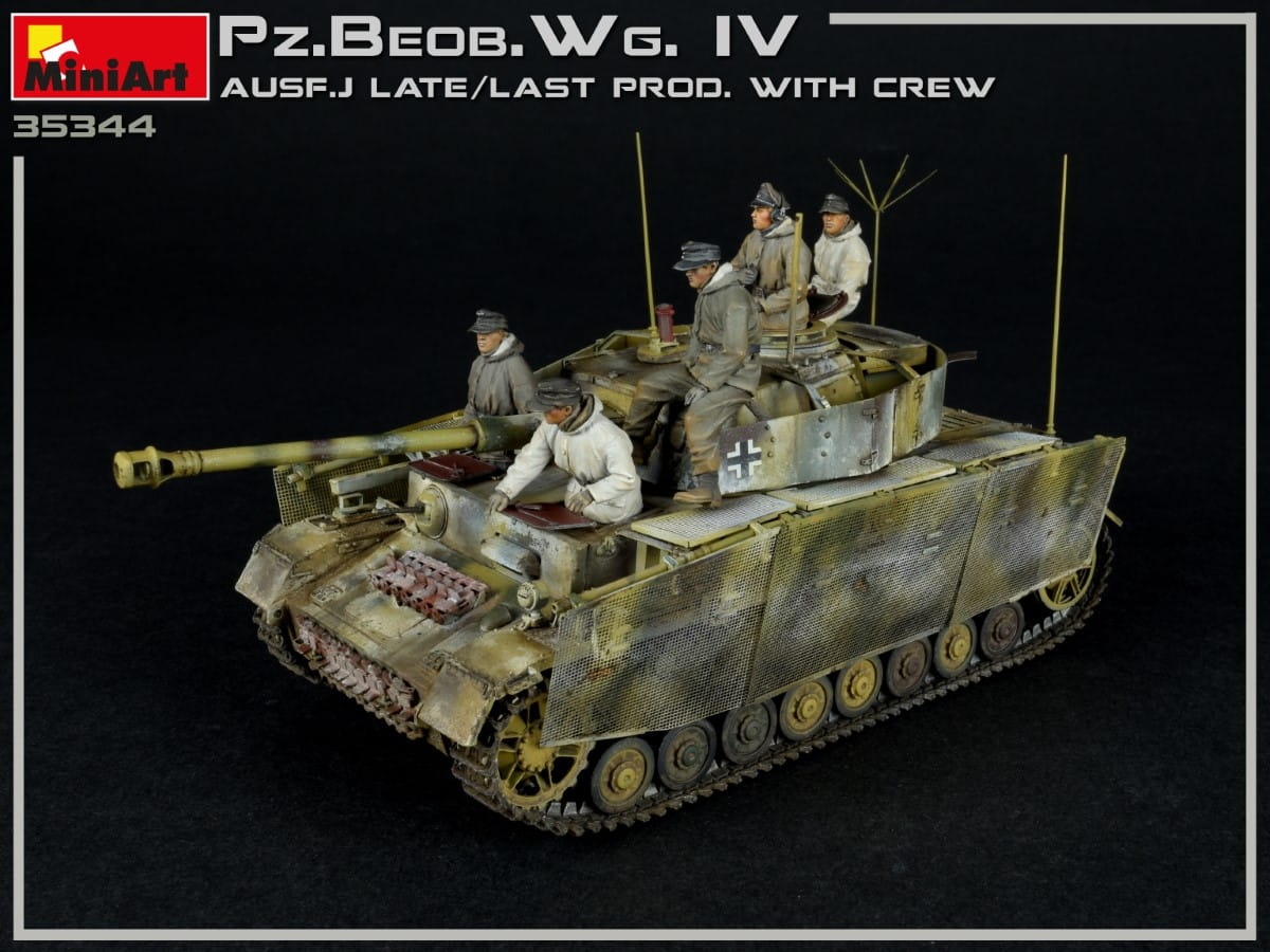 Zdjęcie dodatkowe produktu Pz.beob.wg.iv Ausf. J Late/last Prod. 2 In 1 W/crew 1:35 MiniArt 35344