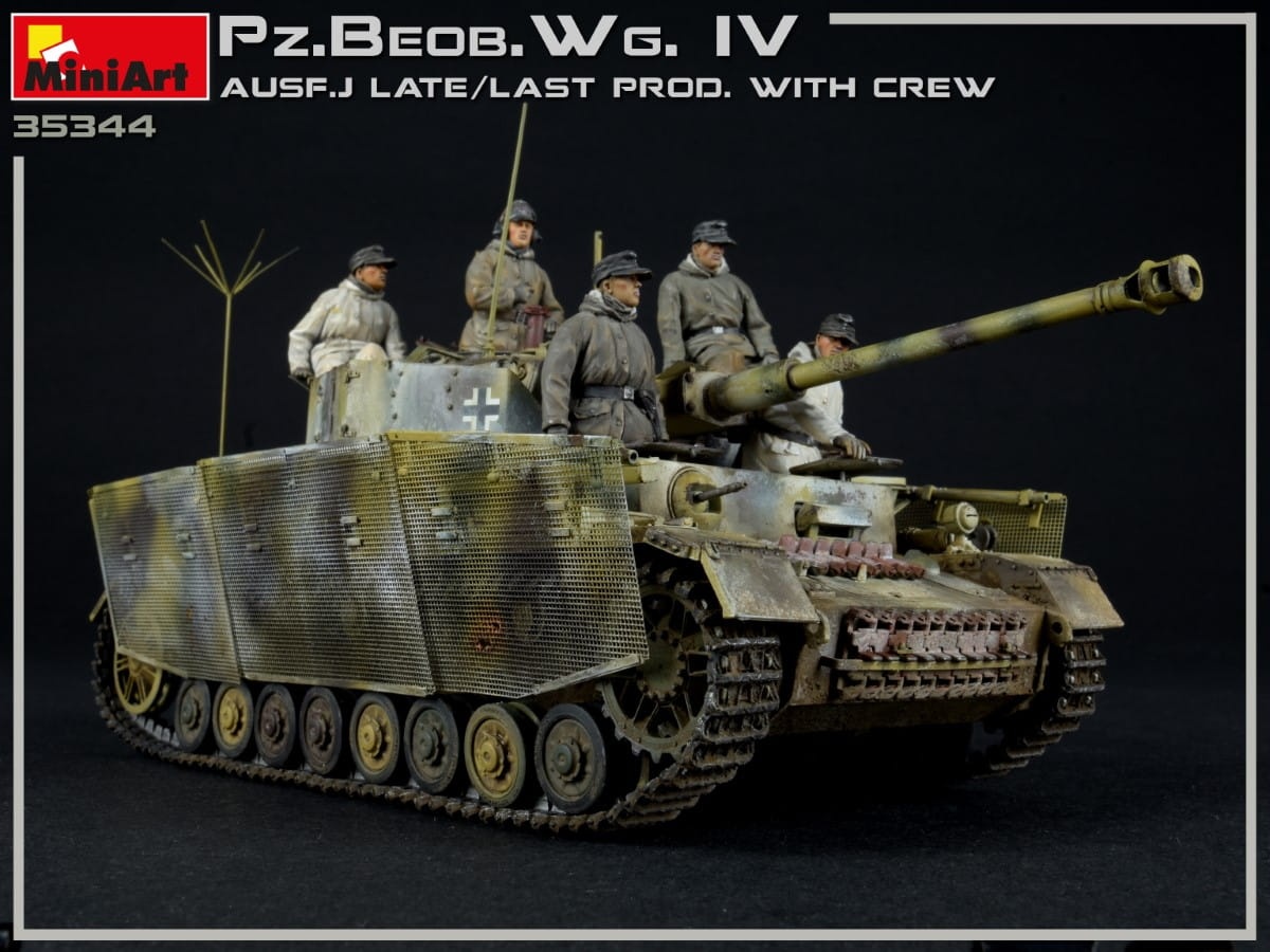 Zdjęcie dodatkowe produktu Pz.beob.wg.iv Ausf. J Late/last Prod. 2 In 1 W/crew 1:35 MiniArt 35344