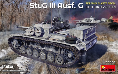 Stug Iii Ausf. G Feb 1943 Alkett Prod. With Winterketten 1:35 MiniArt 35362