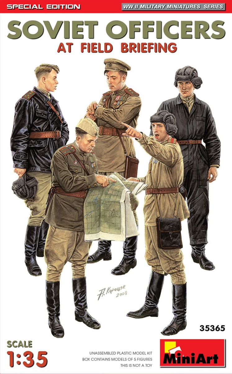 Zdjęcie główne produktu Soviet Officers At Field Briefing. Special Edition 1:35 MiniArt 35365