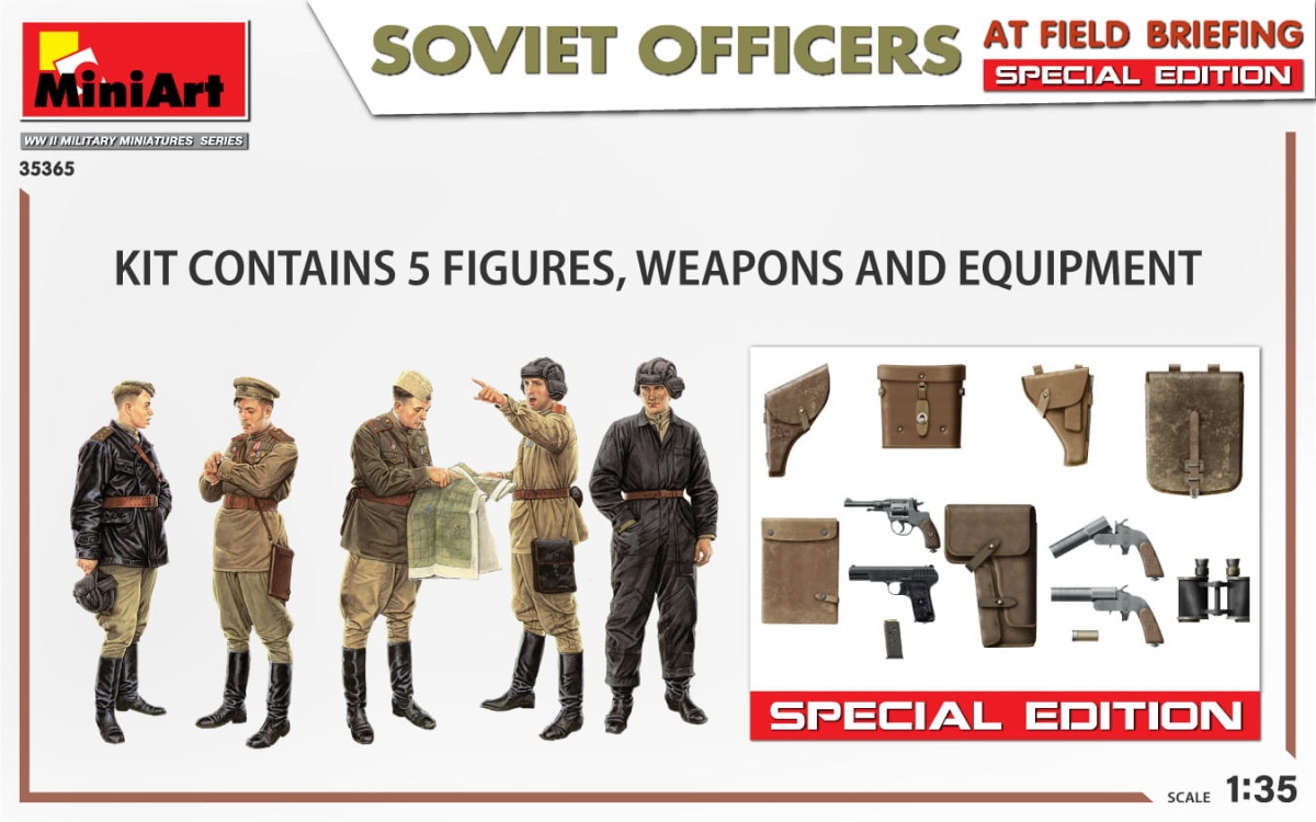 Zdjęcie dodatkowe produktu Soviet Officers At Field Briefing. Special Edition 1:35 MiniArt 35365