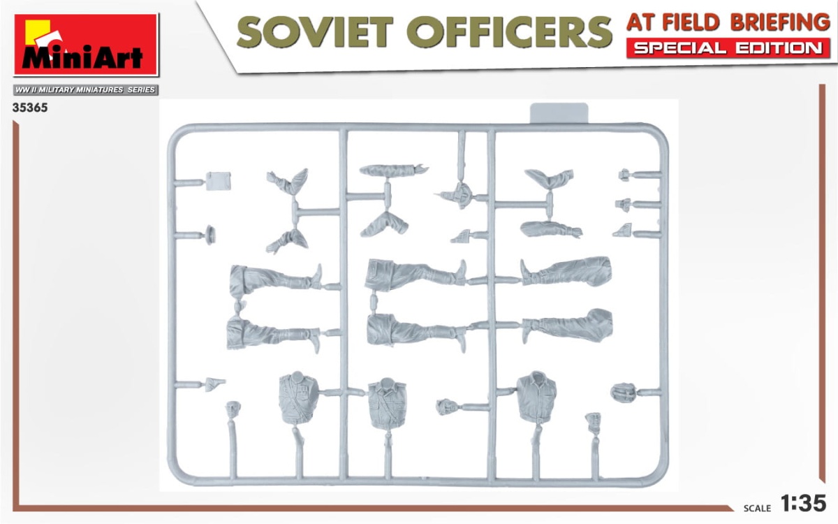 Zdjęcie dodatkowe produktu Soviet Officers At Field Briefing. Special Edition 1:35 MiniArt 35365
