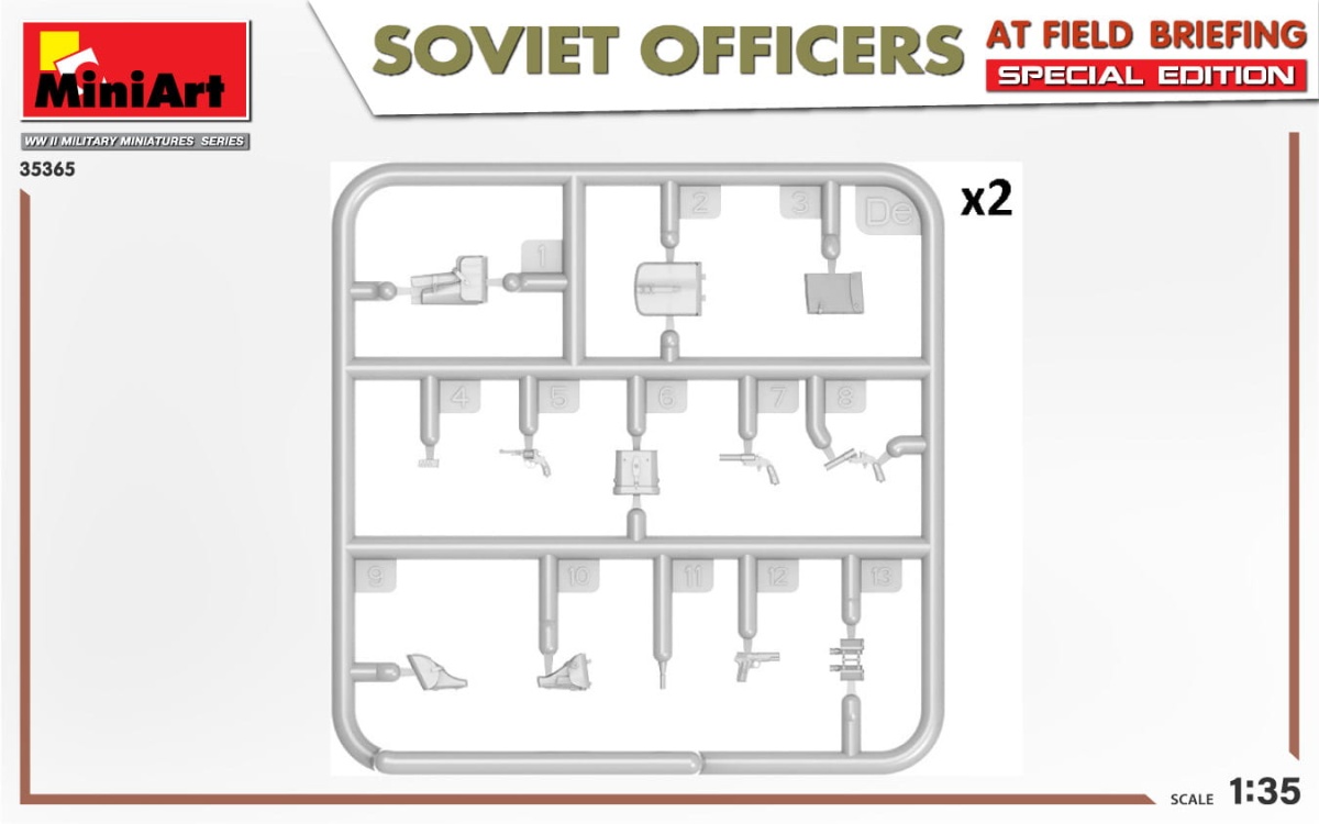 Zdjęcie dodatkowe produktu Soviet Officers At Field Briefing. Special Edition 1:35 MiniArt 35365