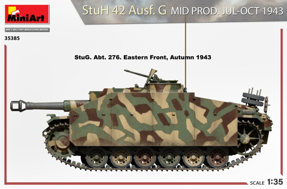 Zdjęcie dodatkowe produktu Stuh 42 Ausf. G Mid Prod. Jul-oct 1943 1:35 MiniArt 35385