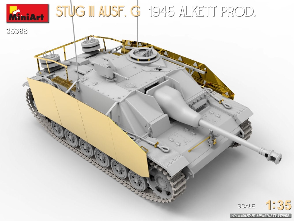 Zdjęcie dodatkowe produktu Stug III Ausf. G 1945 Alkett Prod. 1:35 MiniArt 35388