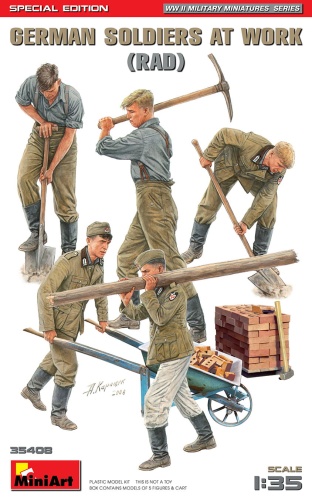German Soldiers At Work (rad) Special Edition 1:35 MiniArt 35408