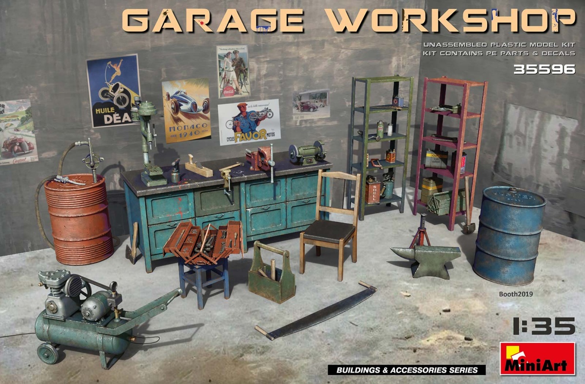 Zdjęcie główne produktu Garage Workshop 1:35 MiniArt 35596