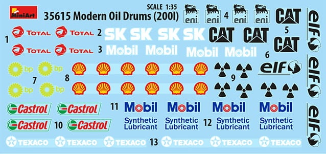 Zdjęcie dodatkowe produktu Modern Oil Drums 200l 1:35 MiniArt 35615
