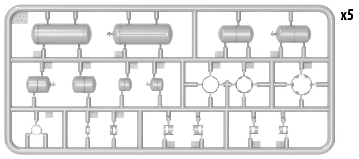 Zdjęcie dodatkowe produktu Propane/butane Cylinders 1:35 MiniArt 35619