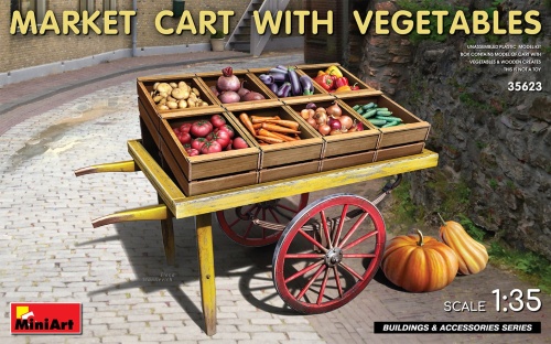 Market Cart With Vegetables 1:35 MiniArt 35623