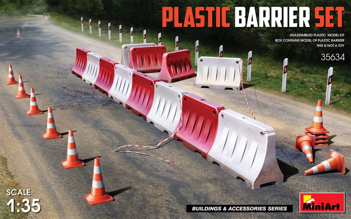 Zdjęcie główne produktu Plastic Barrier Set 1:35 MiniArt 35634
