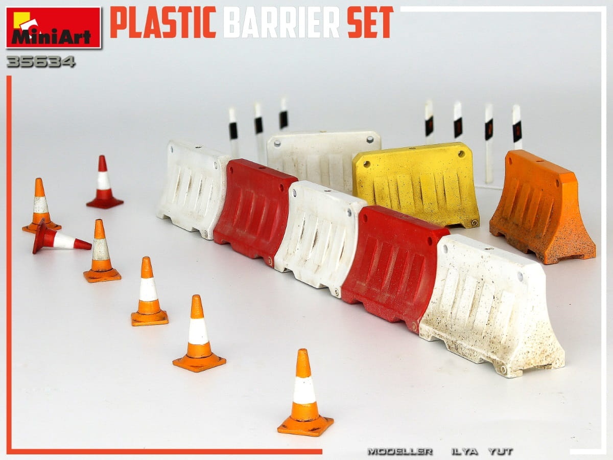Zdjęcie dodatkowe produktu Plastic Barrier Set 1:35 MiniArt 35634