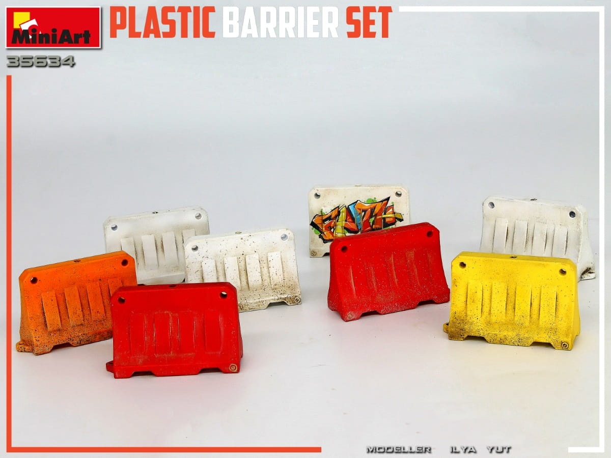 Zdjęcie dodatkowe produktu Plastic Barrier Set 1:35 MiniArt 35634