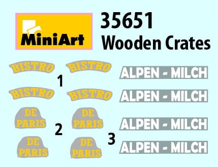 Zdjęcie dodatkowe produktu Wooden Crates 1:35 MiniArt 35651