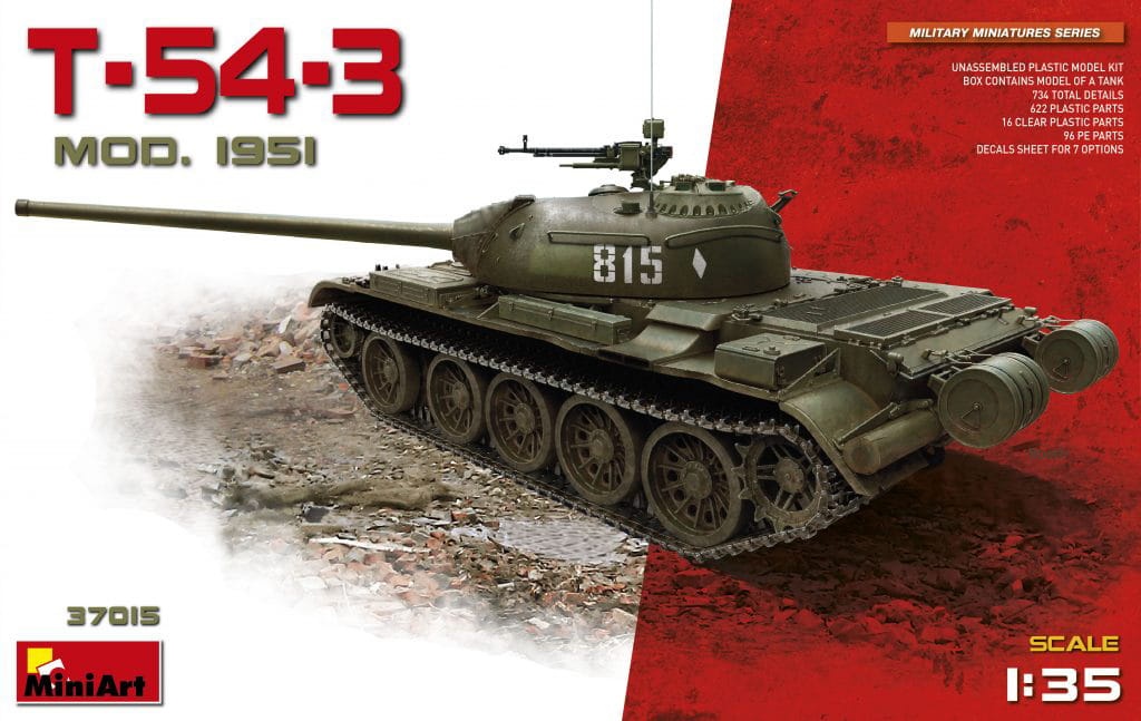 Zdjęcie główne produktu T-54-3 Soviet Medium Tank. Mod. 1951 1:35 MiniArt 37015
