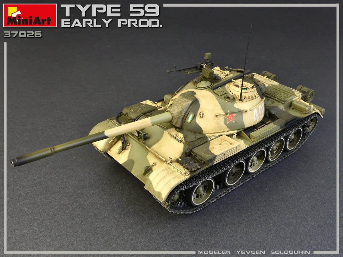 Zdjęcie dodatkowe produktu Type 59 Early Prod. Chinese Medium Tank 1:35 MiniArt 37026