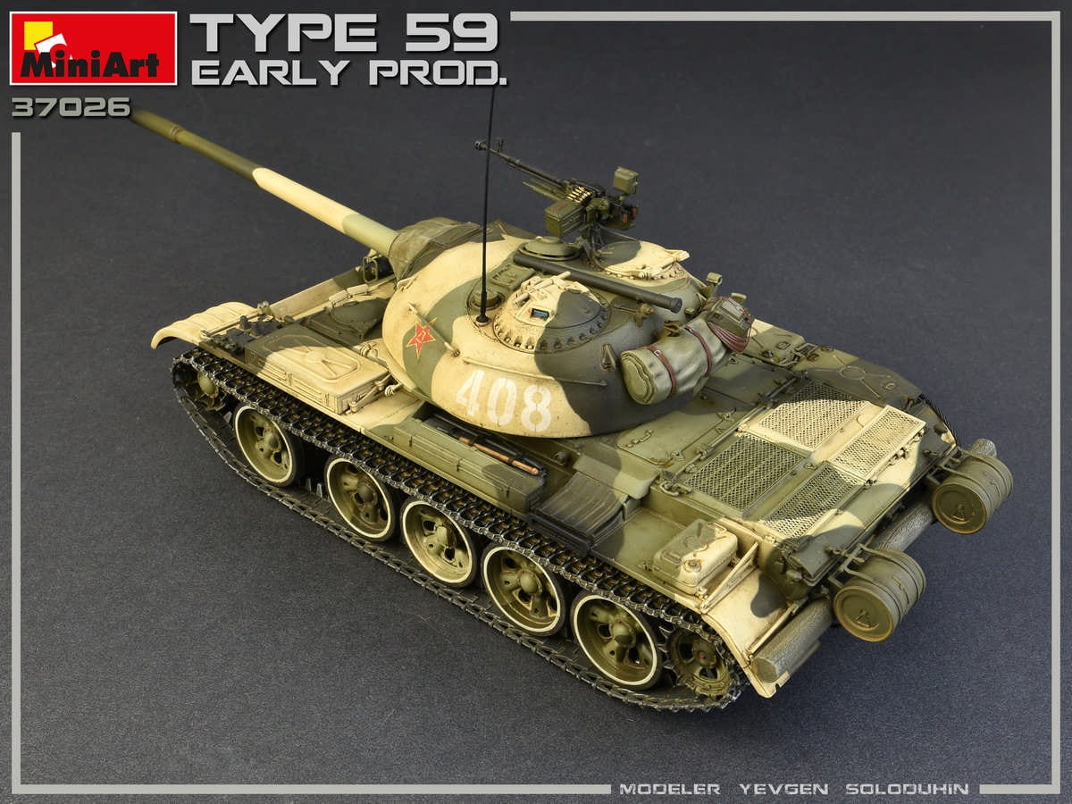 Zdjęcie dodatkowe produktu Type 59 Early Prod. Chinese Medium Tank 1:35 MiniArt 37026