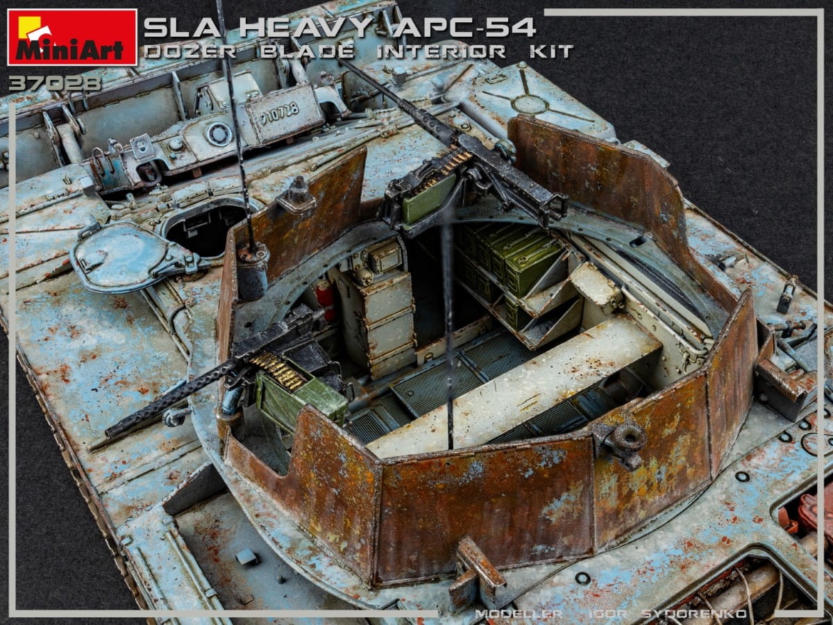 Zdjęcie dodatkowe produktu Sla Apc T-54 W/dozer Blade. Interior Kit 1:35 MiniArt 37028