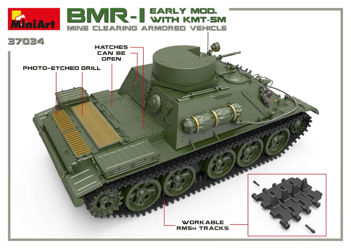 Zdjęcie dodatkowe produktu Bmr-1 Early Mod. With Kmt-5m 1:35 MiniArt 37034