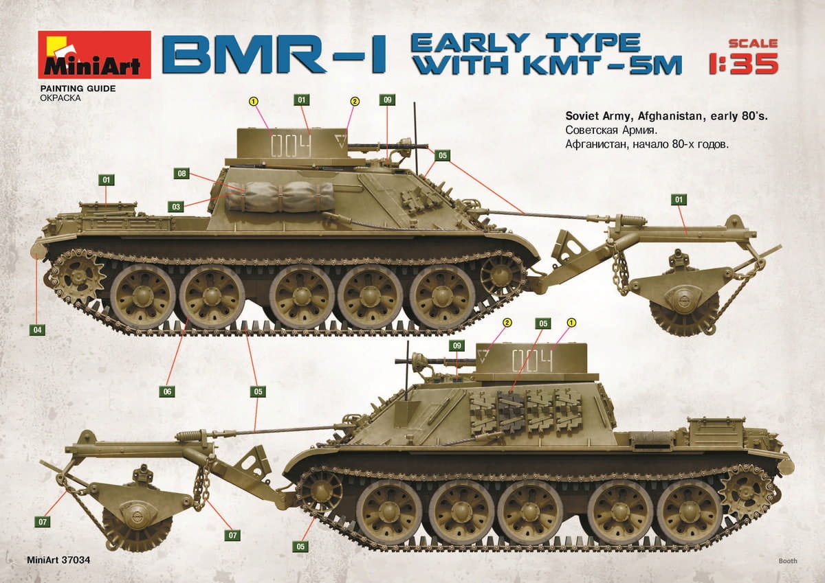 Zdjęcie dodatkowe produktu Bmr-1 Early Mod. With Kmt-5m 1:35 MiniArt 37034