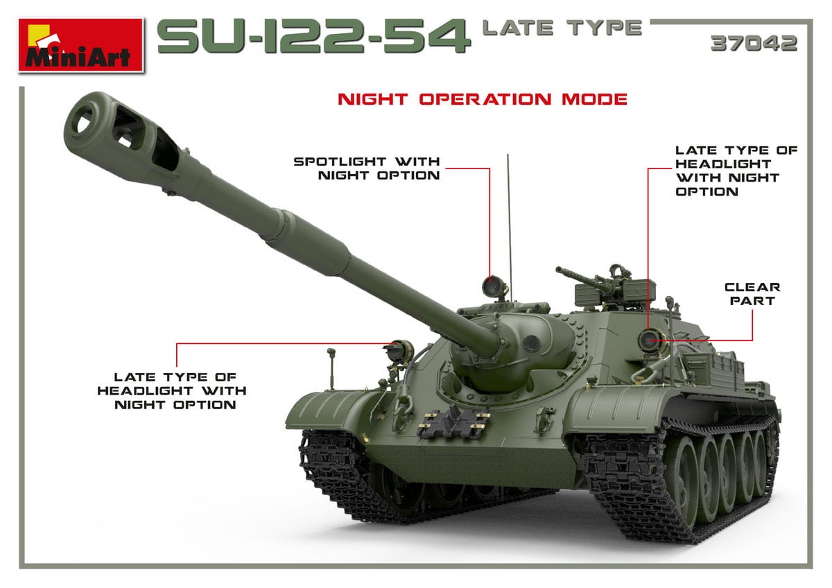 Zdjęcie dodatkowe produktu Su-122-54 Late Type 1:35 MiniArt 37042