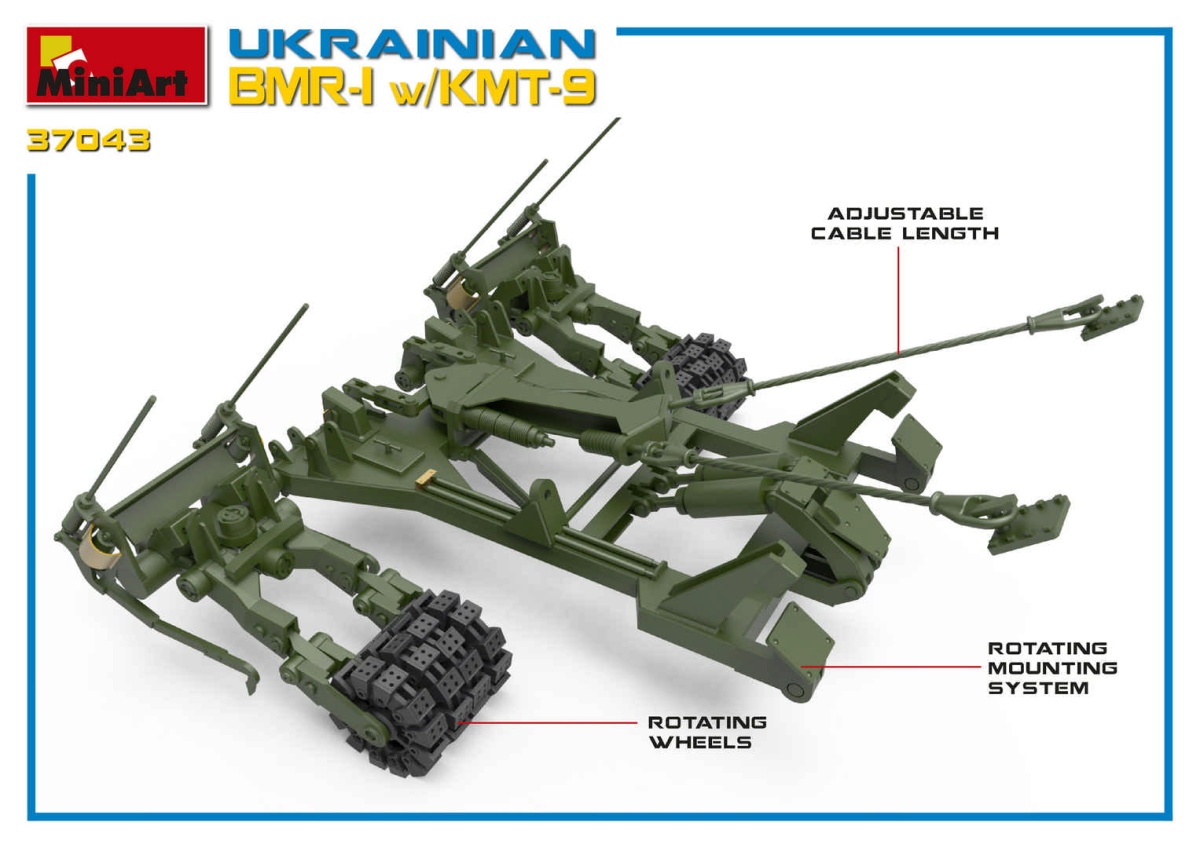 Zdjęcie dodatkowe produktu Ukrainian Bmr-1 W/kmt-9 1:35 MiniArt 37043
