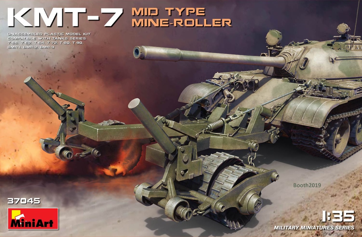 Zdjęcie główne produktu Kmt-7 Mid Type Mine-roller 1:35 MiniArt 37045