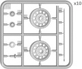 Zdjęcie dodatkowe produktu T-54 Wheels Set. Early Type 1:35 MiniArt 37054