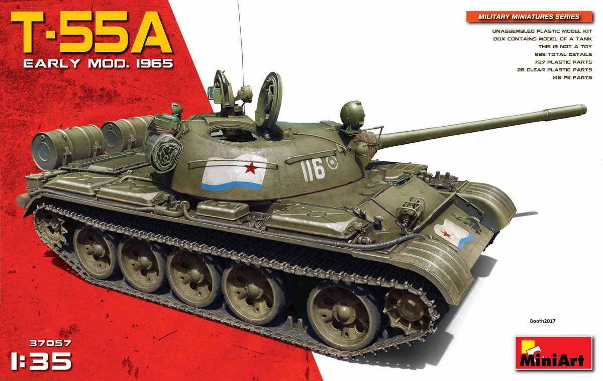 Zdjęcie główne produktu T-55A Early Mod. 1965 1:35 MiniArt 37057