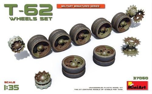 T-62 Wheels Set 1:35 MiniArt 37060