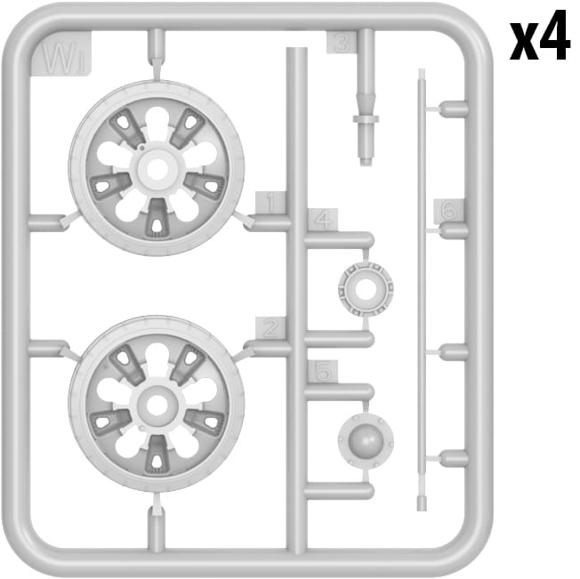 Zdjęcie dodatkowe produktu T-62 Wheels Set 1:35 MiniArt 37060