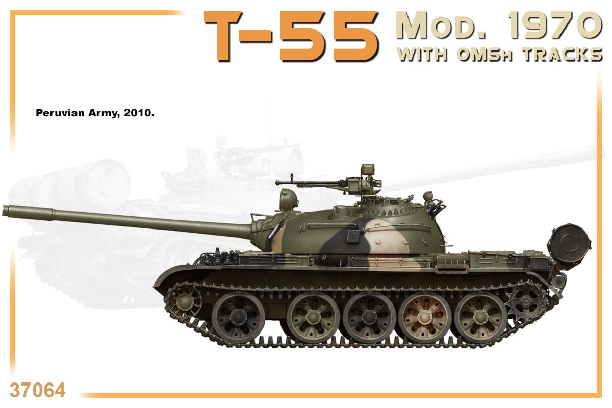 Zdjęcie dodatkowe produktu T-55 Mod. 1970 With Omsh Tracks 1:35 MiniArt 37064