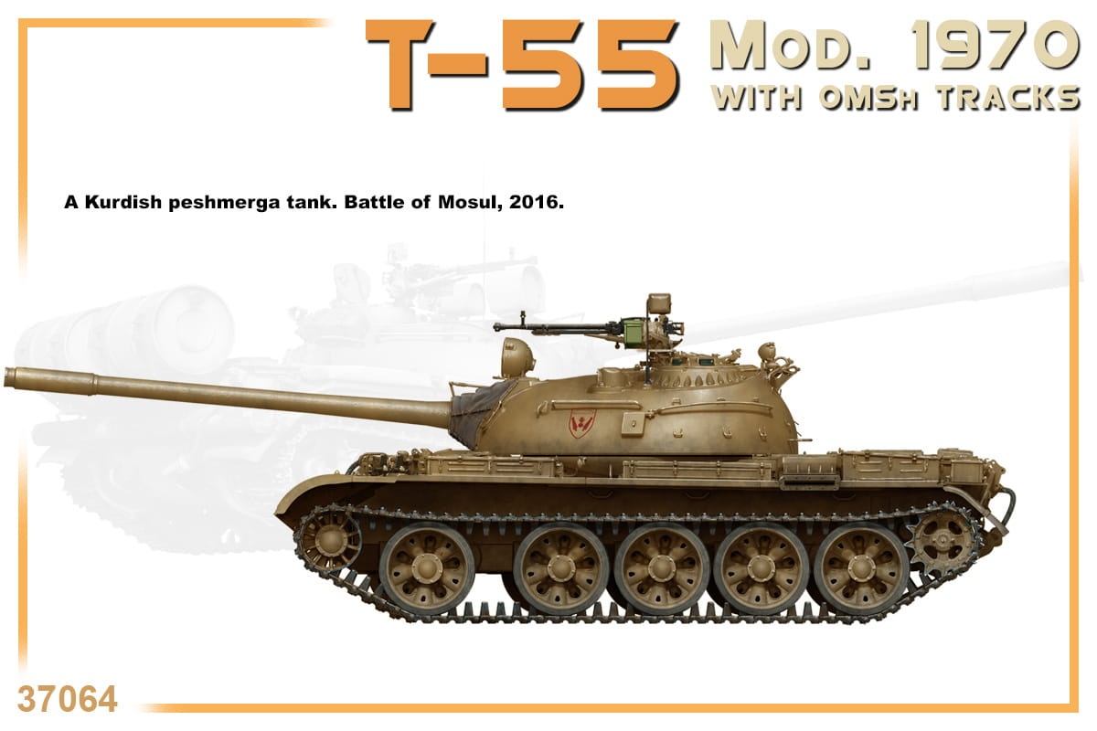 Zdjęcie dodatkowe produktu T-55 Mod. 1970 With Omsh Tracks 1:35 MiniArt 37064