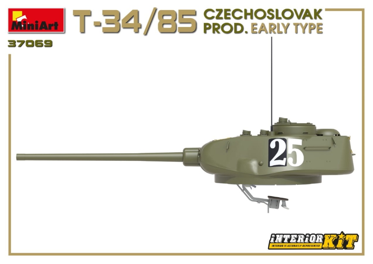Zdjęcie dodatkowe produktu T-34/85 Czechoslovak Prod. Early Type. Interior Kit 1:35 MiniArt 37069