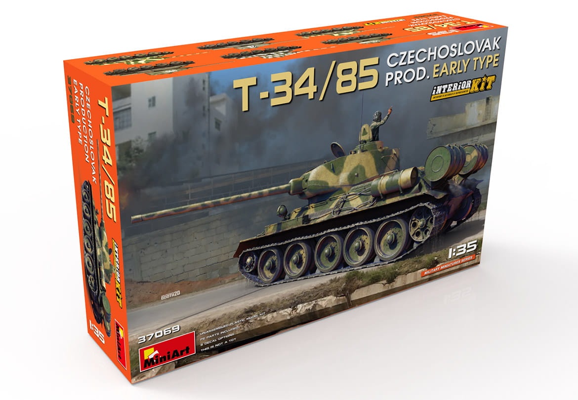 Zdjęcie dodatkowe produktu T-34/85 Czechoslovak Prod. Early Type. Interior Kit 1:35 MiniArt 37069