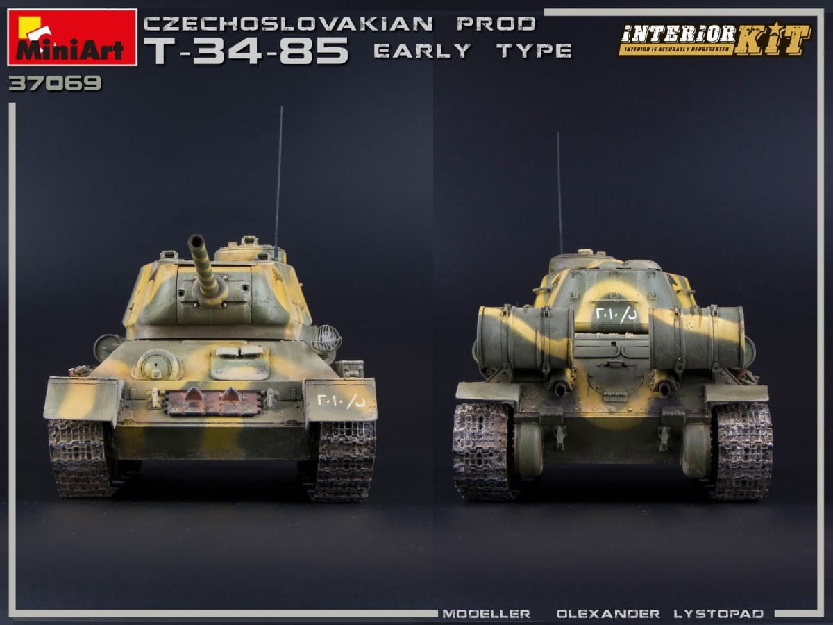 Zdjęcie dodatkowe produktu T-34/85 Czechoslovak Prod. Early Type. Interior Kit 1:35 MiniArt 37069