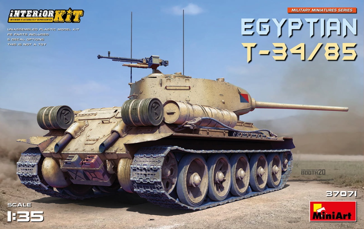 Zdjęcie główne produktu Egyptian T-34/85. Interior Kit 1:35 MiniArt 37071