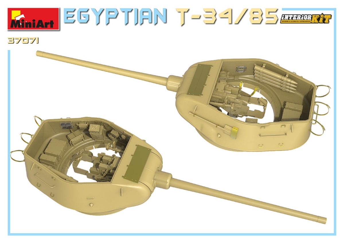 Zdjęcie dodatkowe produktu Egyptian T-34/85. Interior Kit 1:35 MiniArt 37071