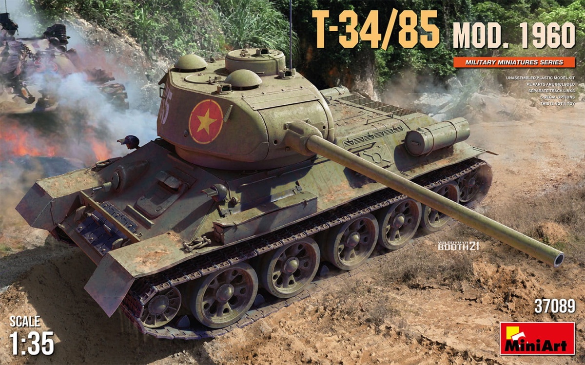 Zdjęcie główne produktu T-34/85 Mod. 1960 1:35 MiniArt 37089