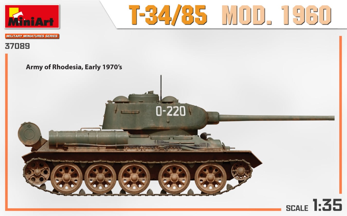 Zdjęcie dodatkowe produktu T-34/85 Mod. 1960 1:35 MiniArt 37089