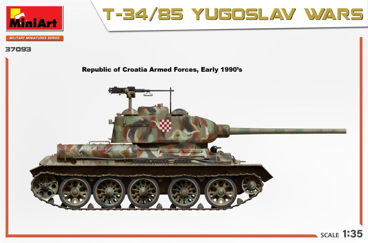 Zdjęcie dodatkowe produktu T-34/85 Yugoslav Wars 1:35 MiniArt 37093