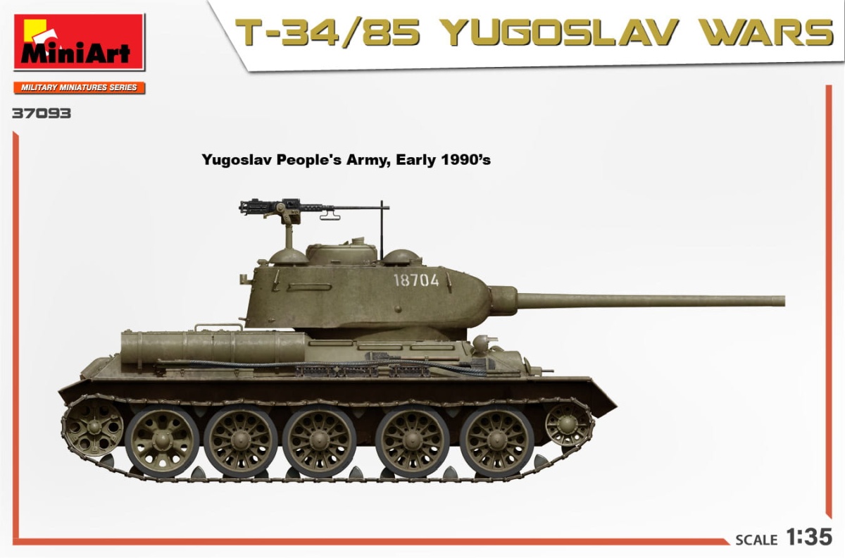 Zdjęcie dodatkowe produktu T-34/85 Yugoslav Wars 1:35 MiniArt 37093