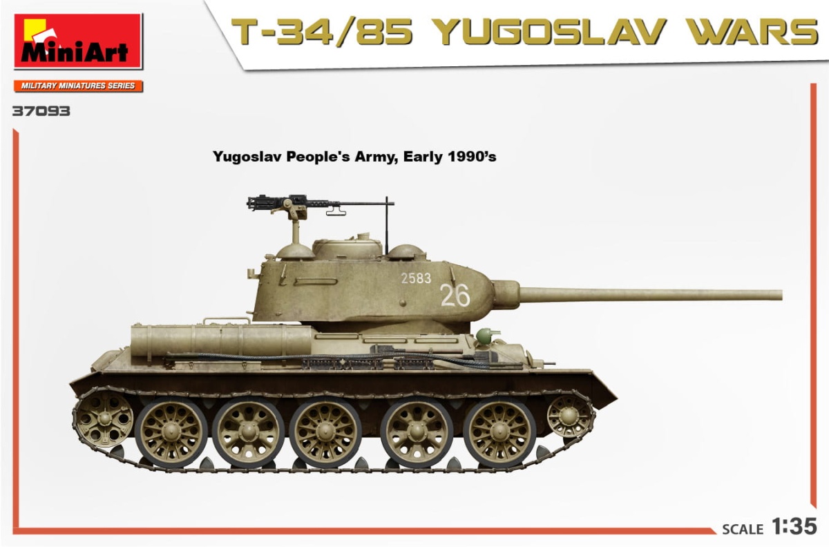 Zdjęcie dodatkowe produktu T-34/85 Yugoslav Wars 1:35 MiniArt 37093