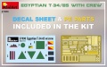 Zdjęcie dodatkowe produktu Egyptian T-34/85 With Crew 1:35 MiniArt 37098