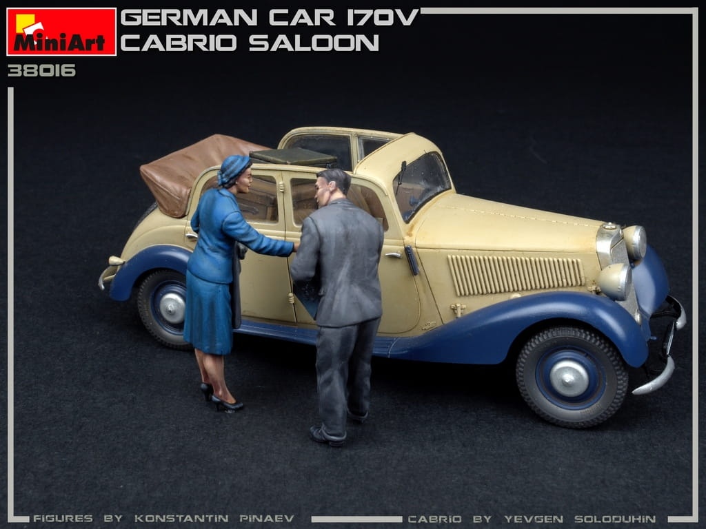 Zdjęcie dodatkowe produktu German Car 170v Cabrio Saloon 1:35 MiniArt 38016