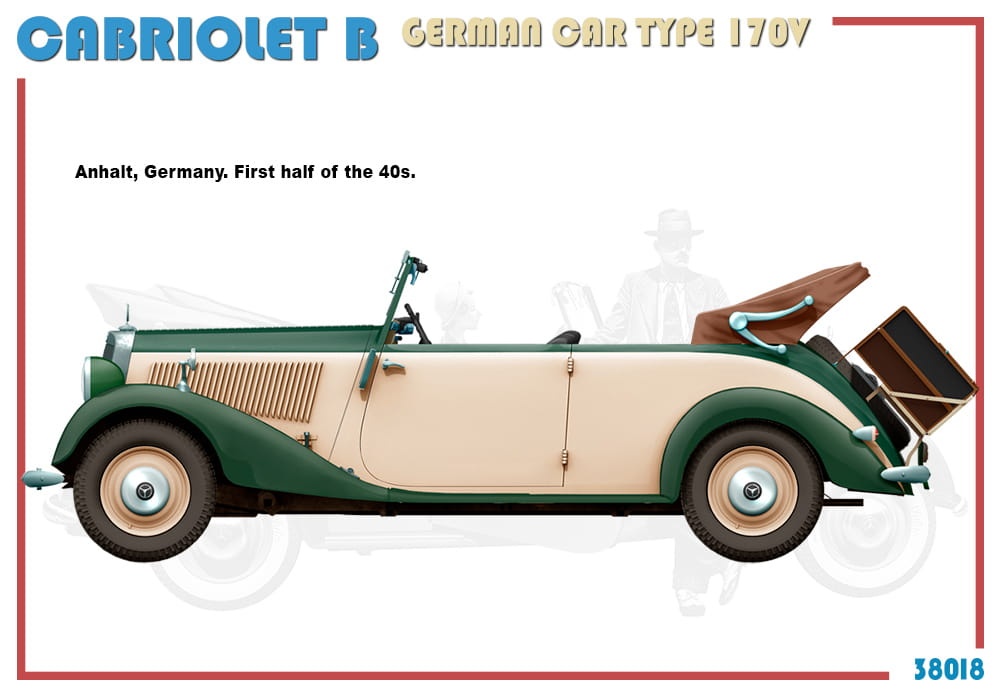 Zdjęcie dodatkowe produktu Cabriolet B German Car Type 170v 1:35 MiniArt 38018