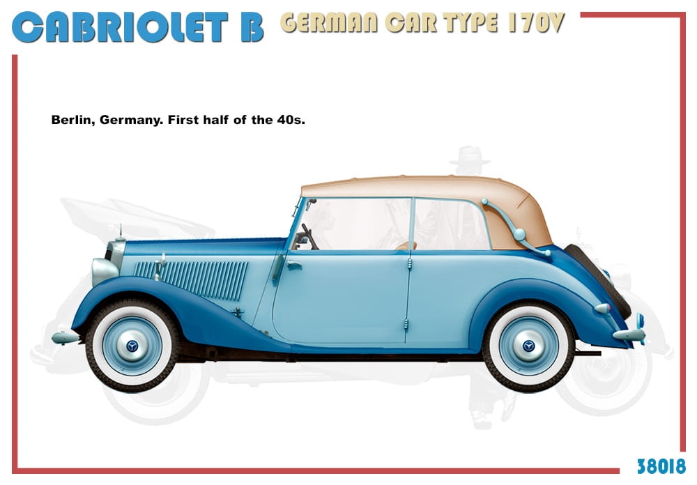 Zdjęcie dodatkowe produktu Cabriolet B German Car Type 170v 1:35 MiniArt 38018