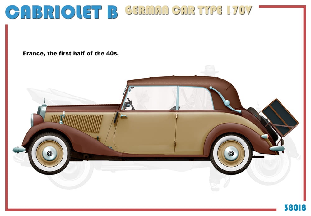 Zdjęcie dodatkowe produktu Cabriolet B German Car Type 170v 1:35 MiniArt 38018