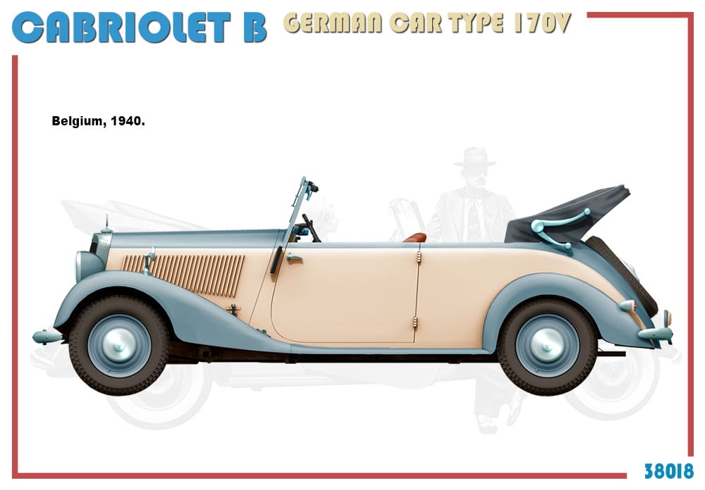 Zdjęcie dodatkowe produktu Cabriolet B German Car Type 170v 1:35 MiniArt 38018